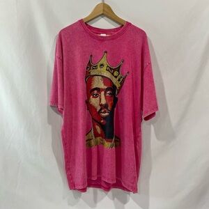Men's Pink Tupac T-Shirt